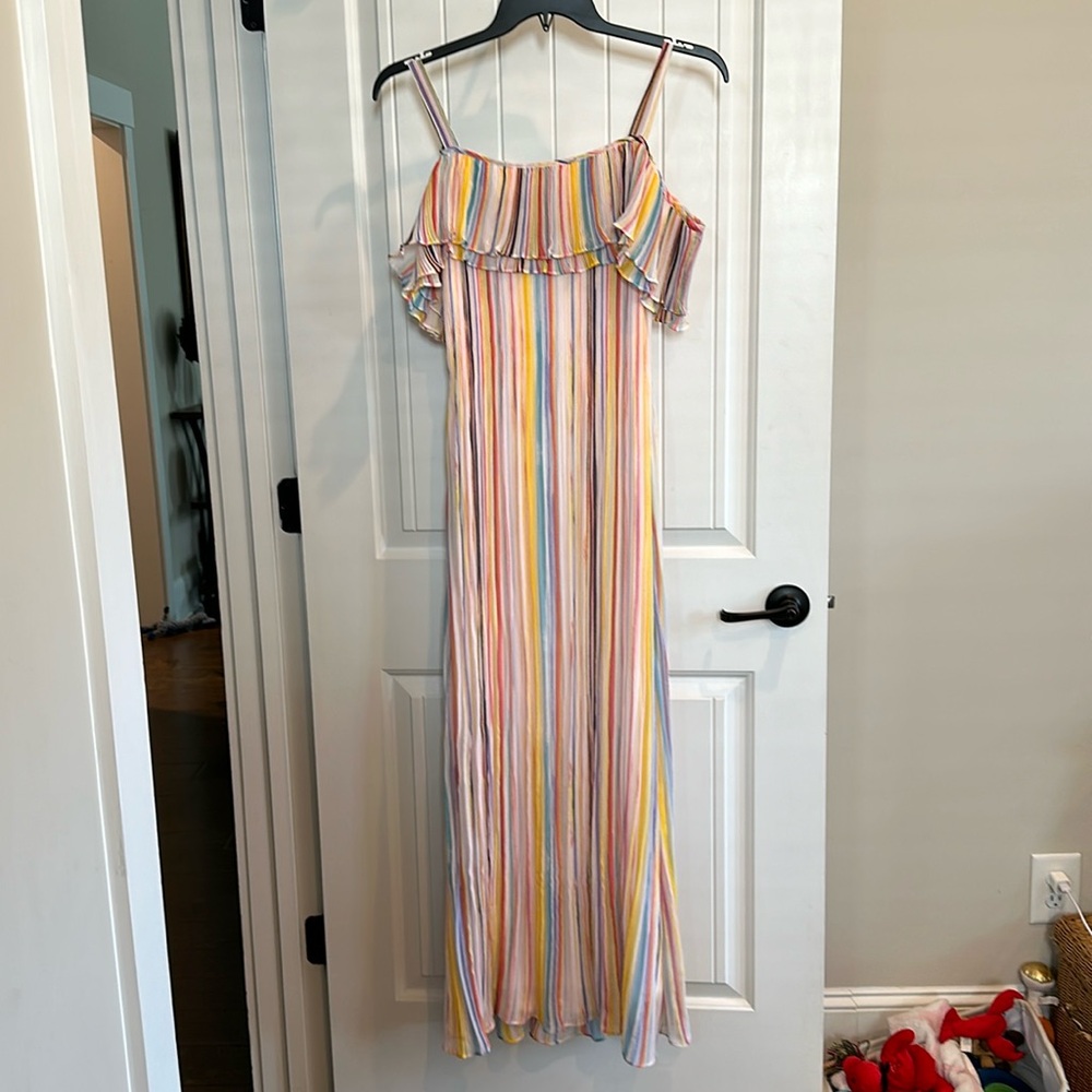 Cupid mushroom pleated maxi dress